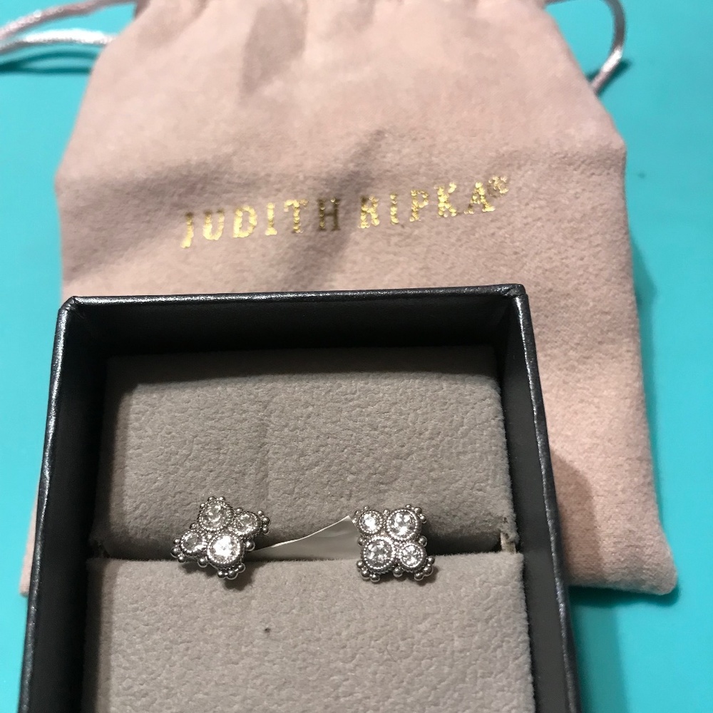 Judith Ripka Sterling silver Santorini stud earrings